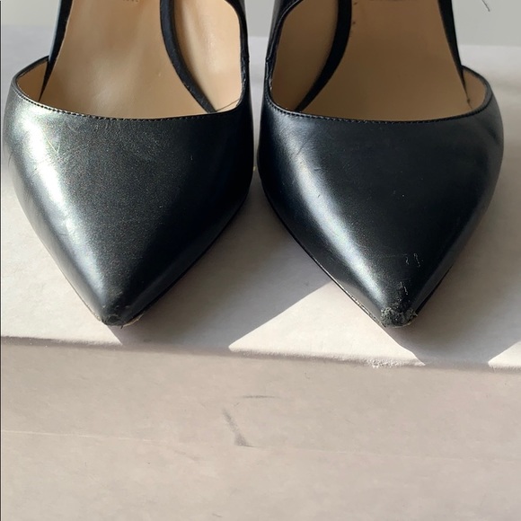 Authentic Jimmy Choo black leather heels - Picture 4 of 5